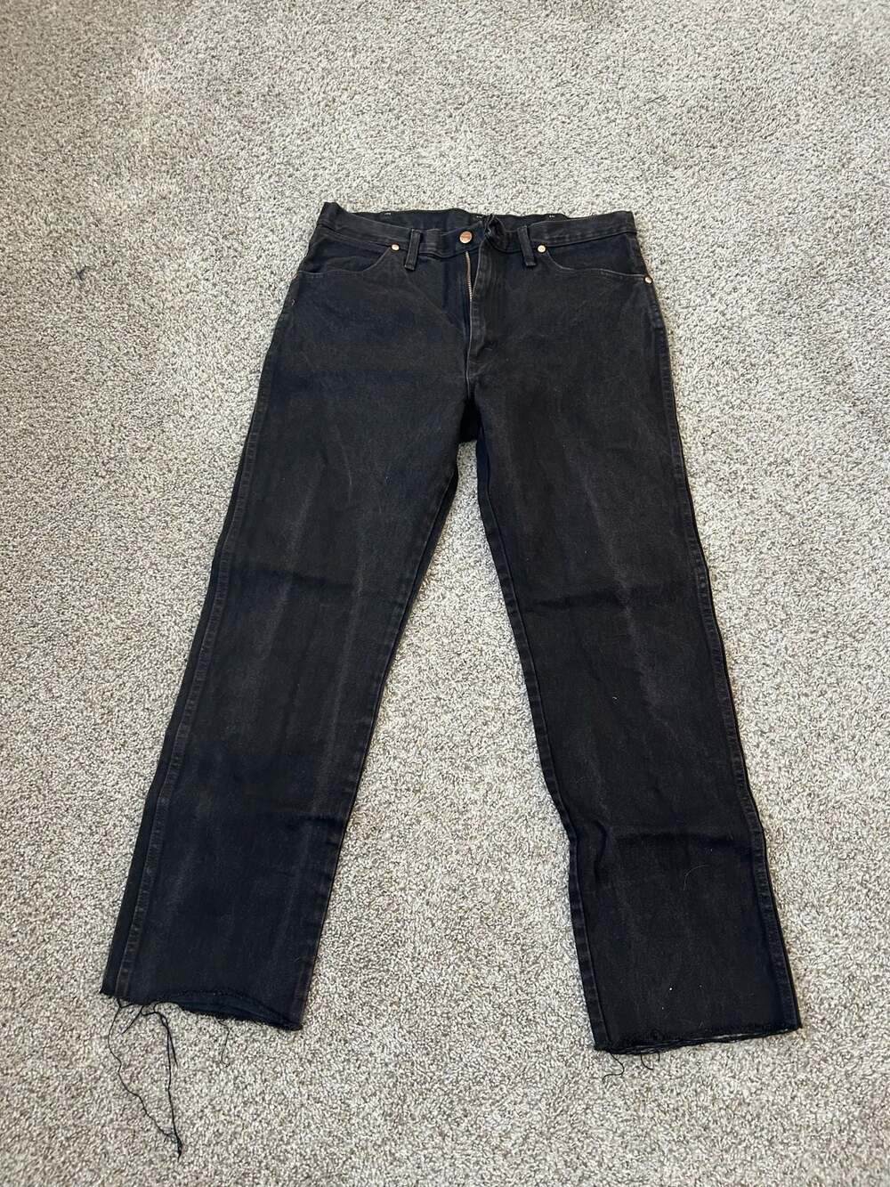Wrangler A001 34x34 Black Denim Jeans